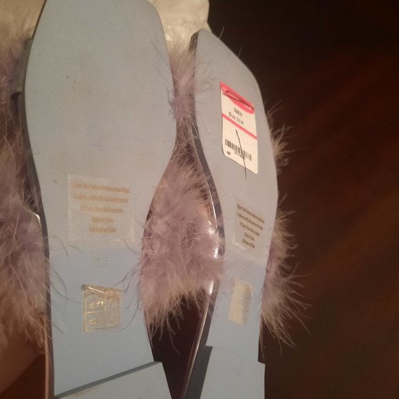 Women's Jeffrey Campbell Crush On U 2 Feather Slide Sandal, Size 9.… - Picture 4 of 4
